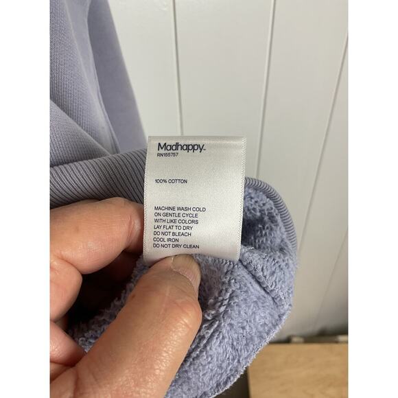 Madhappy Unisex Full Zip French Terry Hoodie with Sewn on Applica Size XL - Picture 6 of 7